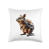 Origami Art Quokka Quokkas Throw Pillow