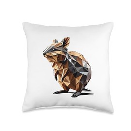 Origami Art Quokka Quokkas Throw Pillow