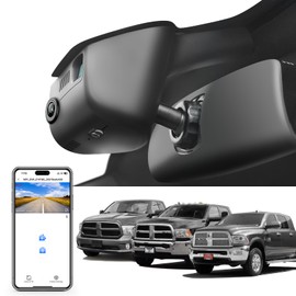 Mangoal 4K Dash Cam Custom for 4th Gen Dodge RAM 1500/2500/3500 2013 2014 2015 2016 2017 2018,(Model C),Check Model Carefully, UHD 2160P Video, App & WiFi, 128GB Card