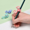 32 Pcs Pencil Eraser Toppers for Kids, 3D Cute Monkey