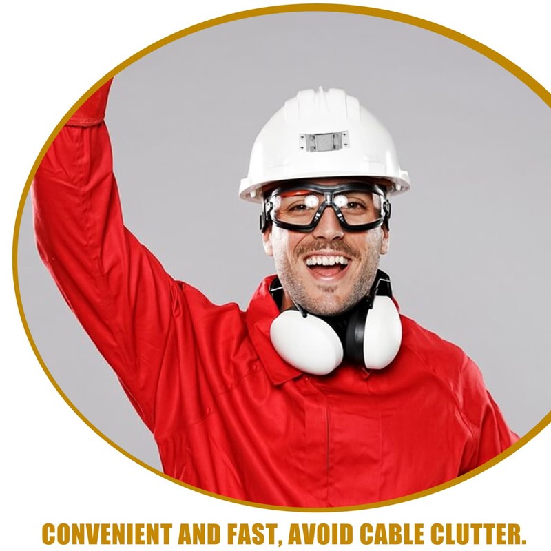 2Pcs Hard Hat Light Holder - Aluminum Alloy Helmet Headlight