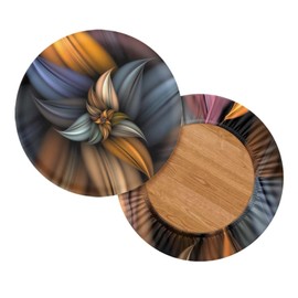 Sellikakes Flower - Fundas decorativas para taburetes de bar 3D, color morado, de lujo, fundas decorativas antideslizantes y elásticas para taburetes de bar con banda elástica, 2 paquetes