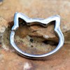 Pierced Owl 316L Stainless Steel Cat Face Seamless Bendable Cartilage
