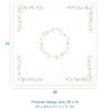 Trimits Embroidery Kit - Tablecloth - Includes Printed Fabric, Threads,