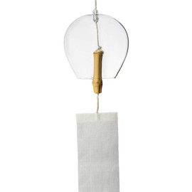 Kochosai Kosuge Glass Wind Chime, Tamayura