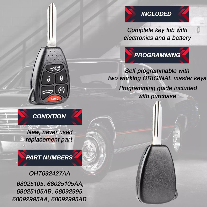 RemoteStop 2 Remote 6-Button Key Fob for 2011 2012 2013