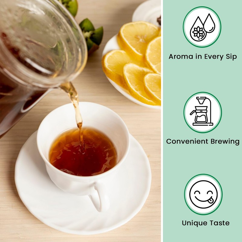 Tea4u Lime Green Tea - Smooth Blend of Lime Flavor