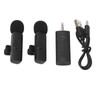 Wireless Lavalier Microphone Portable Noise Cancelling Professional Lapel Mic for