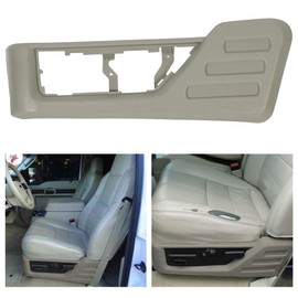 ECOTRIC Front Driver Seat (Left) Cushion Panel Trim Compatible with 2008-2010 Ford F250 F350 F450 F550 Super Duty Replacement for 8C3Z-2562187-BB