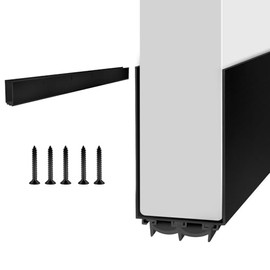 2 Pack Door Draft Stopper, Cuttable Concealed Kerf/Channel Fit Under Door Sweep, Draft Stopper Threshold Seal Bottom of Door Weatherstrip Kerf Weather Stripping Doors (White, 39 inch)