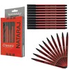 NATARAJ 20 x 0.7mm Fine Tipped Classic BLACK Ballpoint Pens