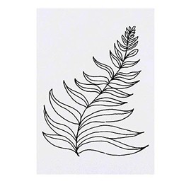 'Fern Leaf' Temporary Tattoo - Water Resistant, Skin-Safe, Non-Toxic Transfer (TO00023159)