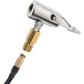 Comforty Car Air Pumps Clip Tyre Air Chucks, Car Air Pumps Thread Nozzles Adapter Car Valve Lever Connector Tyre Inflator Nozzle Portable Tyre Air Chuck Valve Connection for Car Tyre Inflator