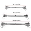 Qiilu Frame Turnbuckle Jaw Turnbuckle Jaw Bolt Stainless Steel Body