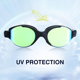 Dizokizo Swimming Goggles Anti-Fog UV Protection Clear Vision Waterproof Swim Goggles Adjustable for Adult Men Women