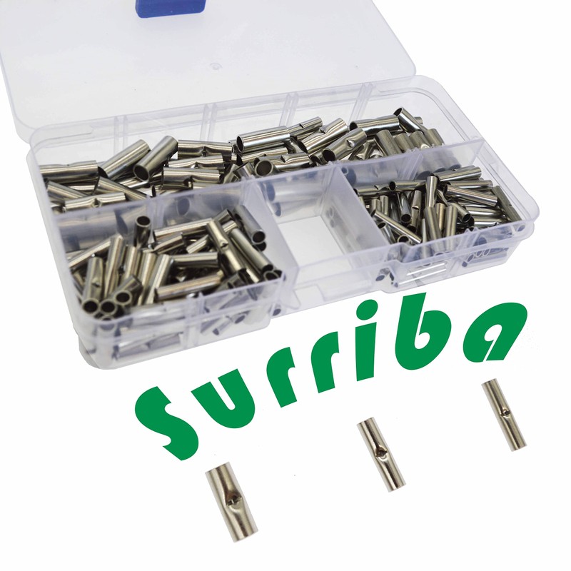 Surriba Butt Connectors Uninsulated Set of 200 Butt-Connectors, Cable Crimp
