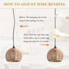 3-Light Mini Hemp Rope Woven Pendant Light Kitchen Island,3 Dome