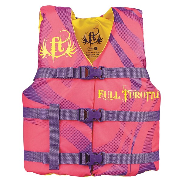 Full Throttle Youth Life Vest, Pink
