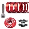 Saipor 9PCS Bicycle Headset Spacer Kit with Stem Top Cap,