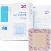 ZD Silicone Foam Dressing with Border Adhesive 4"x4" Waterproof Wound