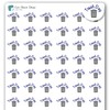 Trash Day Planner Stickers / 54 Fun Vinyl Stickers (1/2”)