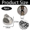 Tyrzol 4 Pcs Gas Stove Knobs 6MM Universal Cooker Replacement