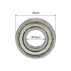 sourcing map Deep Groove Ball Bearings Z2 10mm x 22mm