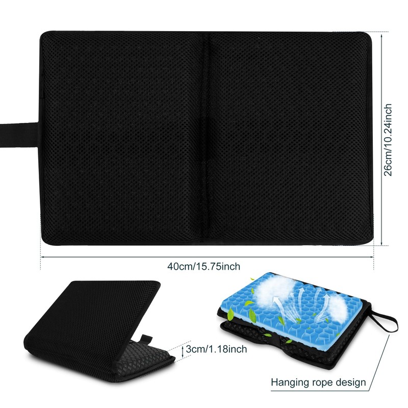 Travel Seat Cushion,Portable Airplane & Stadium Cushion,Gel Grid Design for