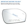 Motoforti Right Passenger Side Heated Mirror Replacement for Ford Explorer