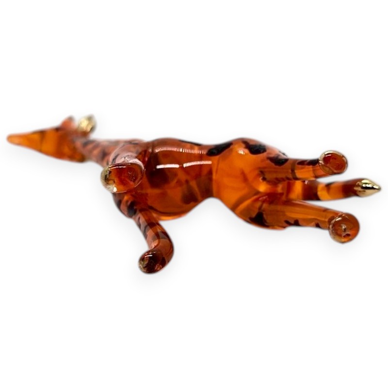 WitnyStore Tiny 3⅜" Brown Giraffe Standing Look Up Figurine -