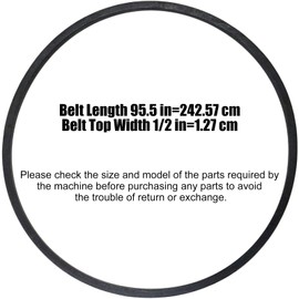 144959 Lawn Mower Deck Belt for Craftman LT1000 LT2000 LT3000 AYP Poulan Husqvarna Ariens Murray Jonsered 42'' Lawn Tractor, Replaces 138255 532144959 532138255 V Belt (1/2" X 95.5") (144959)