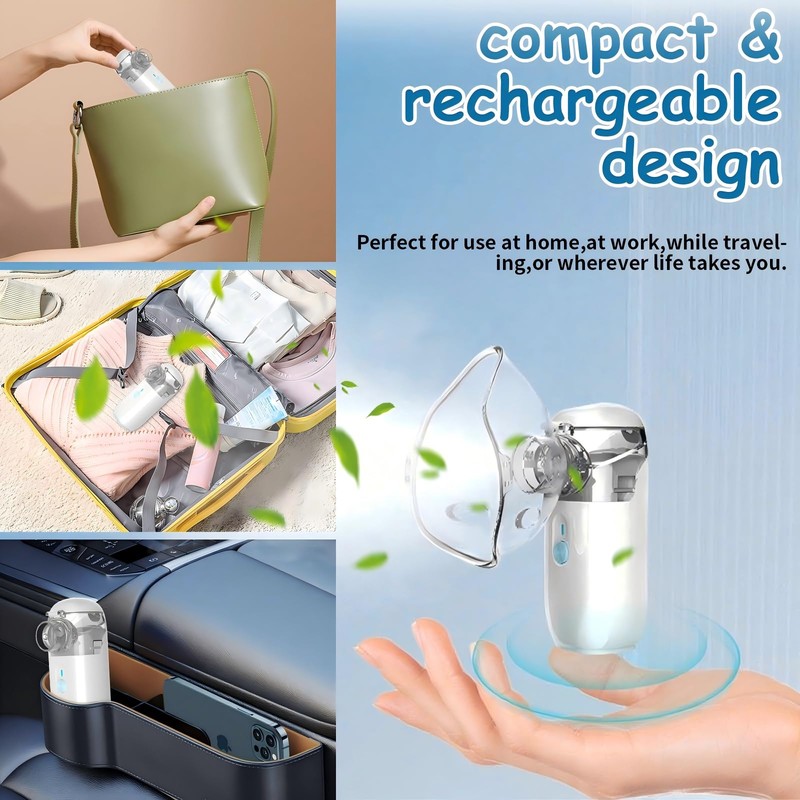 Portable Nebulizer, Mini Nebulizer Machine, Children's Atomizer, Handheld Nebulizer for
