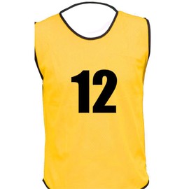 15 MESH BIBS FOOTBALL TRAINING SPORTS BIBS NUMBERED (1-15 OR number of your choice) Front/Back OR Front & Back (Amber (Back Only), Youth (Men's Small-Medium))
