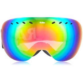 Ravs by Alpland SKIBRILLE SNOWBOARDBRILLE - RAHMENLOS SPECIAL DESIGN - GLÄSER 100% Red Lasergold VERSPIEGELT!HELMKOMPATIBEL ANTIFOG SPHÄRISCHE DOPPELSCHEIBE inkl,. SOFTBAG