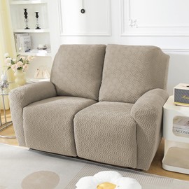 NORTHERN BROTHERS Loveseat Recliner Cover, Reclining Loveseat Covers, Love Seat Recliner Cover, Recliner Sofa Covers 2 Seater, Khaki