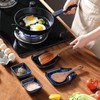 vancasso Stern Spoon Rest for Kitchen, Square Ceramic Spoon Holder,