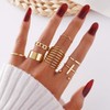 Sttiafay Knuckle Rings Set Stacking Finger Rings Gold Midi Finger