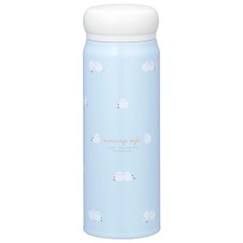 OSK SBR-480B Water Bottle, Lightweight, Cold Insulation, Heat Retention, Direct Bottle, 16.9 fl oz (480 ml), SEN Vacuum Double Wall Construction, Stainless Steel