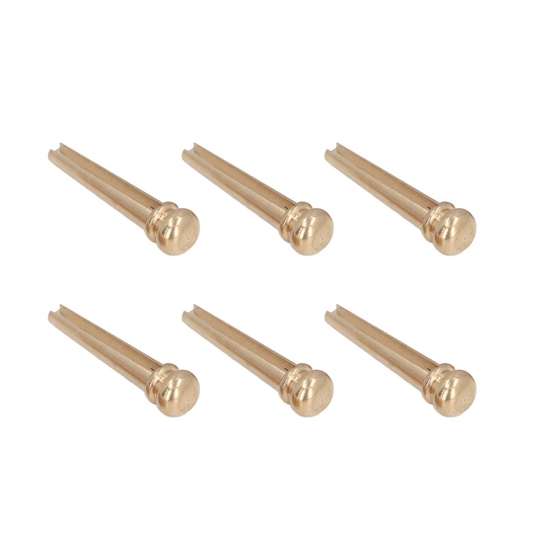 6PCS Guitar Bridge Pin Copper Acoustic Guitar Bridge Pins Peg