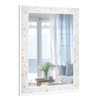 Tanmicoshomy 24 x 36Inch Rectangle Wall Mirror, Natural Shell Framed