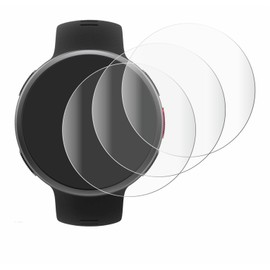 Savvies 4x Full Screen Protectors for Polar Vantage V2 Full Cover Screen Protector Film [3D Curved, Transparent, Anti-Fingerprint]