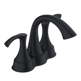 Antioch 2H Center Set Lavatory Faucet w/ 50/50 Touch Down Drain 1.2gpm Satin Black