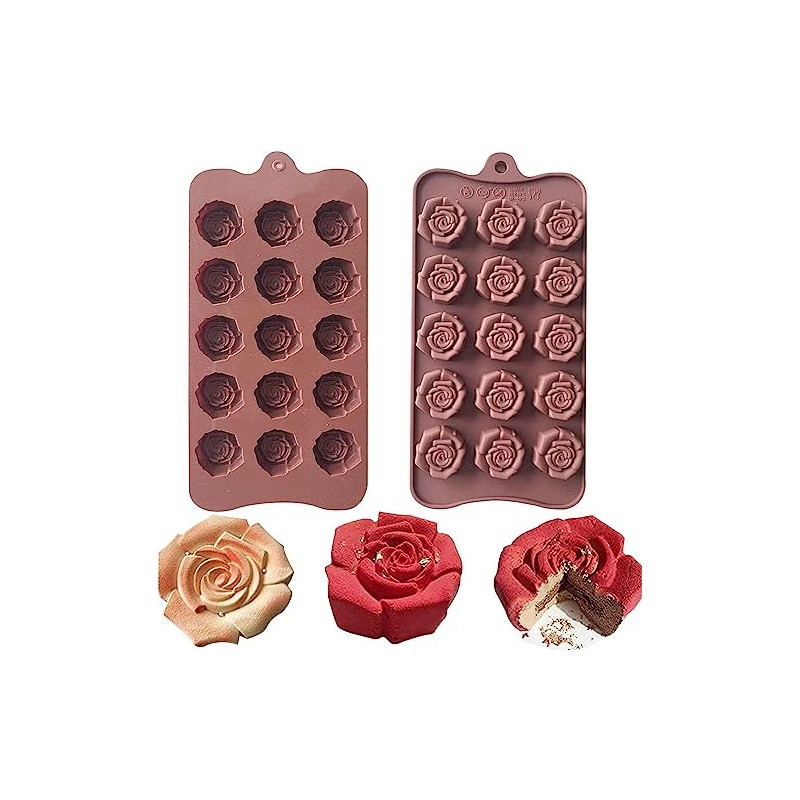 2 Pack Chocolate Silicone Molds Candy Mold