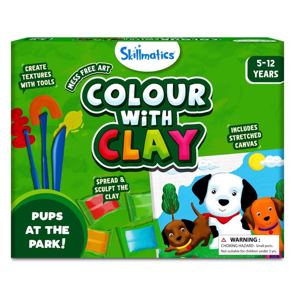 Skillmatics Art & Craft Kit - Colour with Clay, No