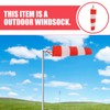 Yardwe Windsock 60cm Airport Windsock Rip-stop Wind Direction Measurement Sock