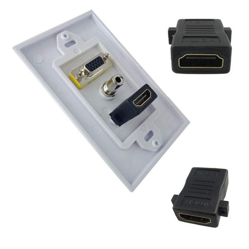 Ulyris HDMI Port Attachment [Set of 2] Wall Plate Type