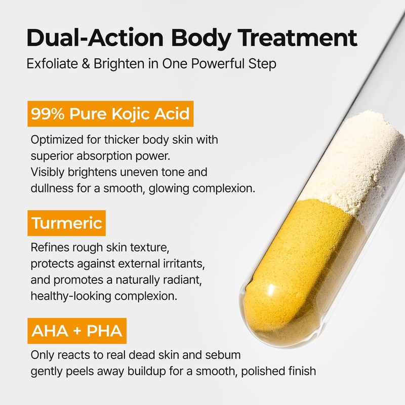 Dr.Melaxin Peel Shot Kojic Acid Turmeric Body Exfoliator Spray 6.76