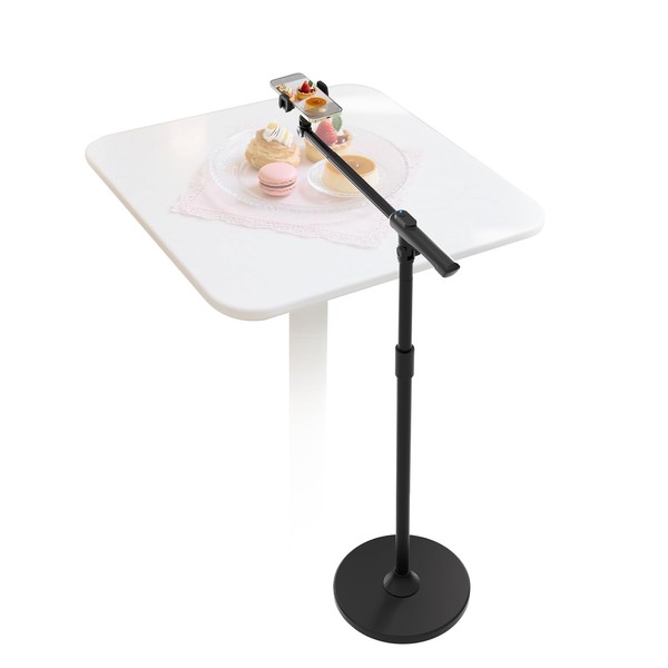 Arsoer Overhead Phone Mount, Phone Floor Stand with Extension Arm