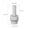 sourcing map PVC Barb Hose Fitting Connector Adapter 6mm or