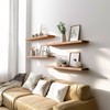 YFYEO Light Wood Floating Shelves for Wall Rustic Wall Shelf